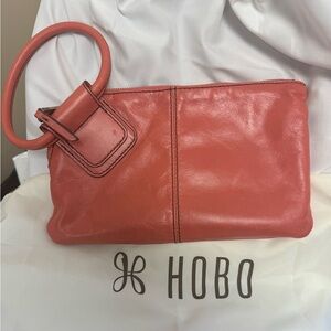 Coral Hobo wristlet